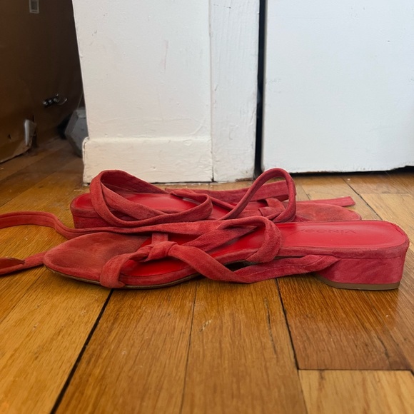 Vince Strappy Wrap Sandals - Picture 2 of 4